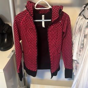 Lululemon Scuba Hoodie III Deep Dive Berry Rumble Black/Black Sweatshirt Size 2